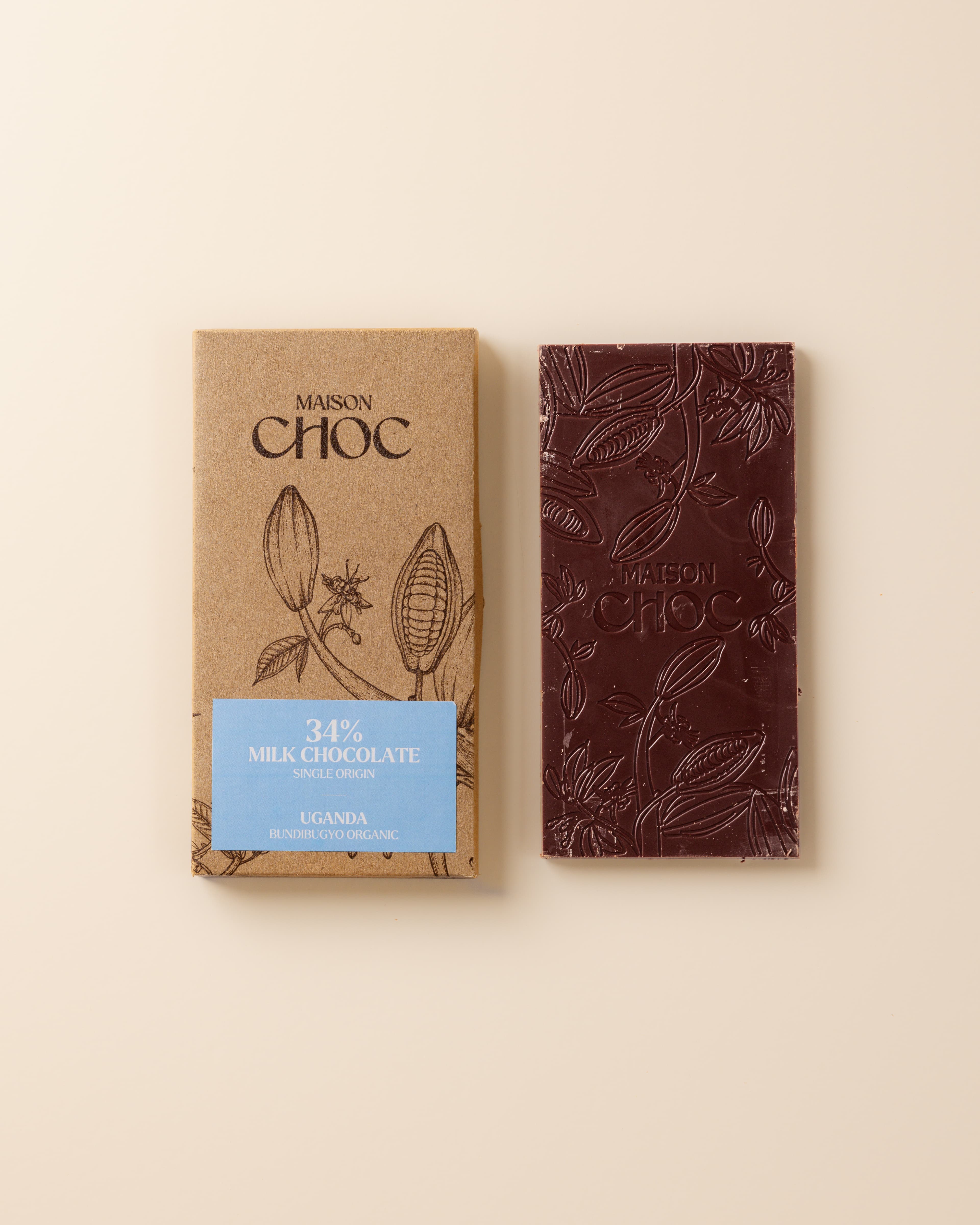 34% Uganda Milk Chocolate Bar