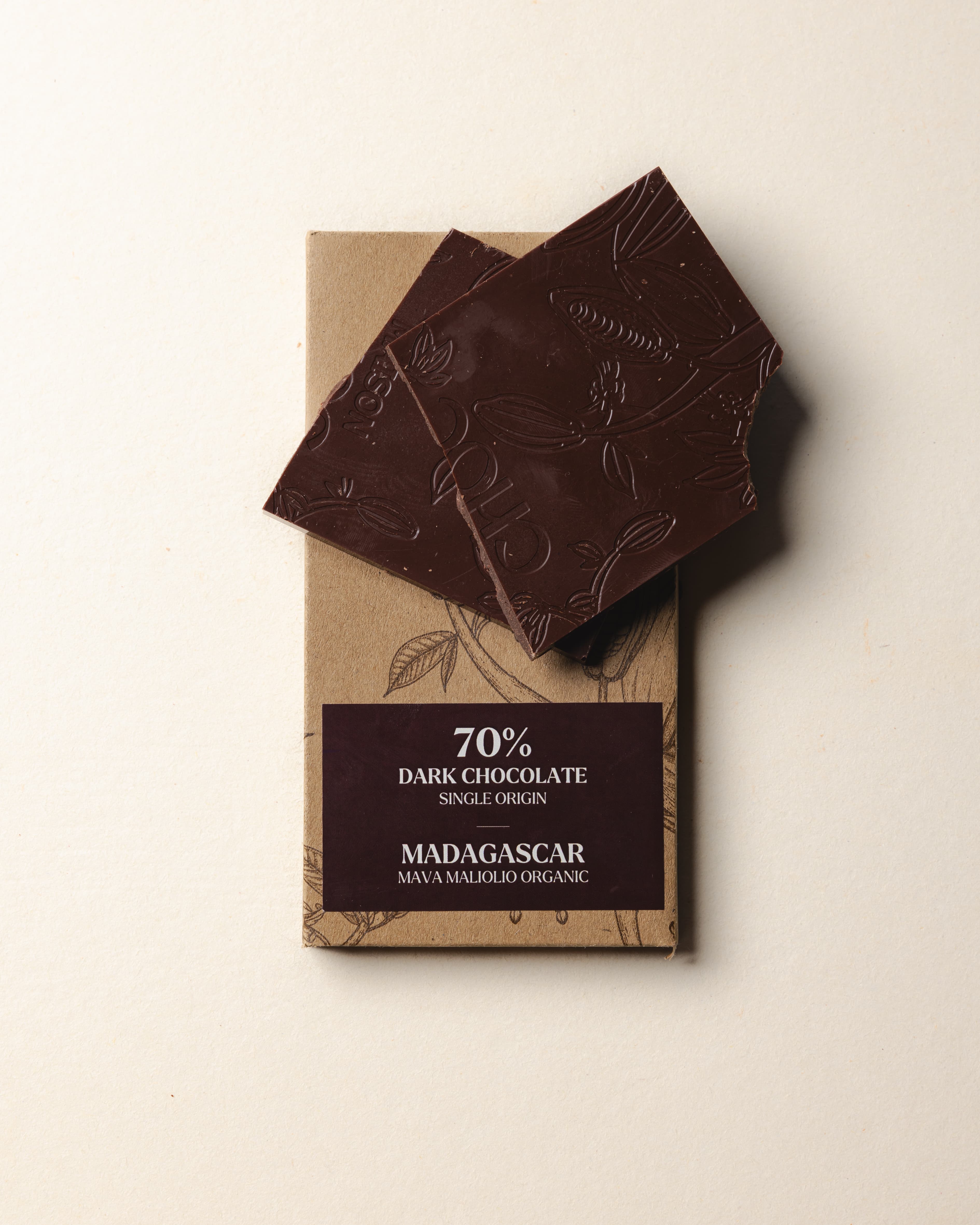 70% Madagascar Dark Chocolate Bar