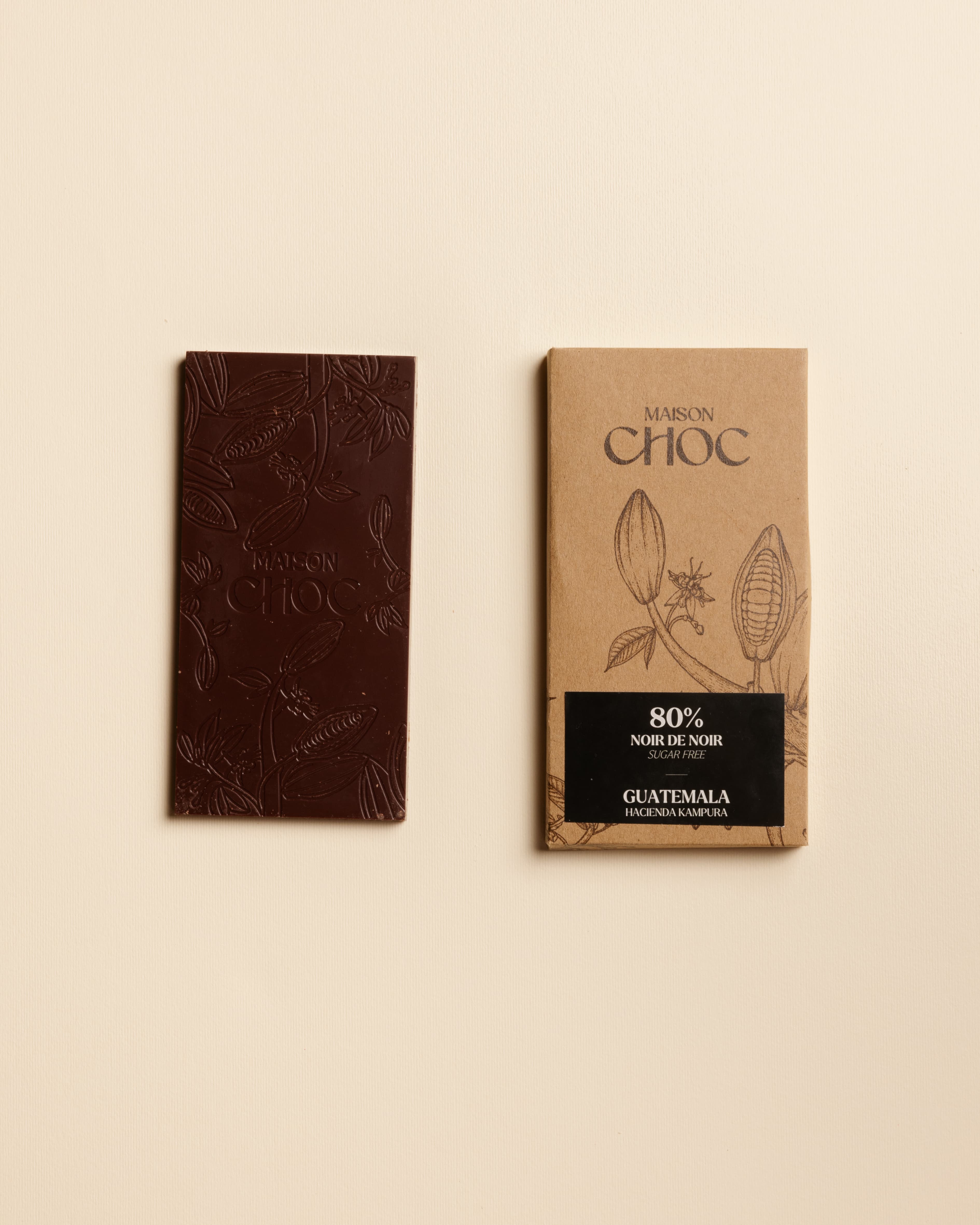 80% Sugar-Free Guatemala Dark Chocolate Bar