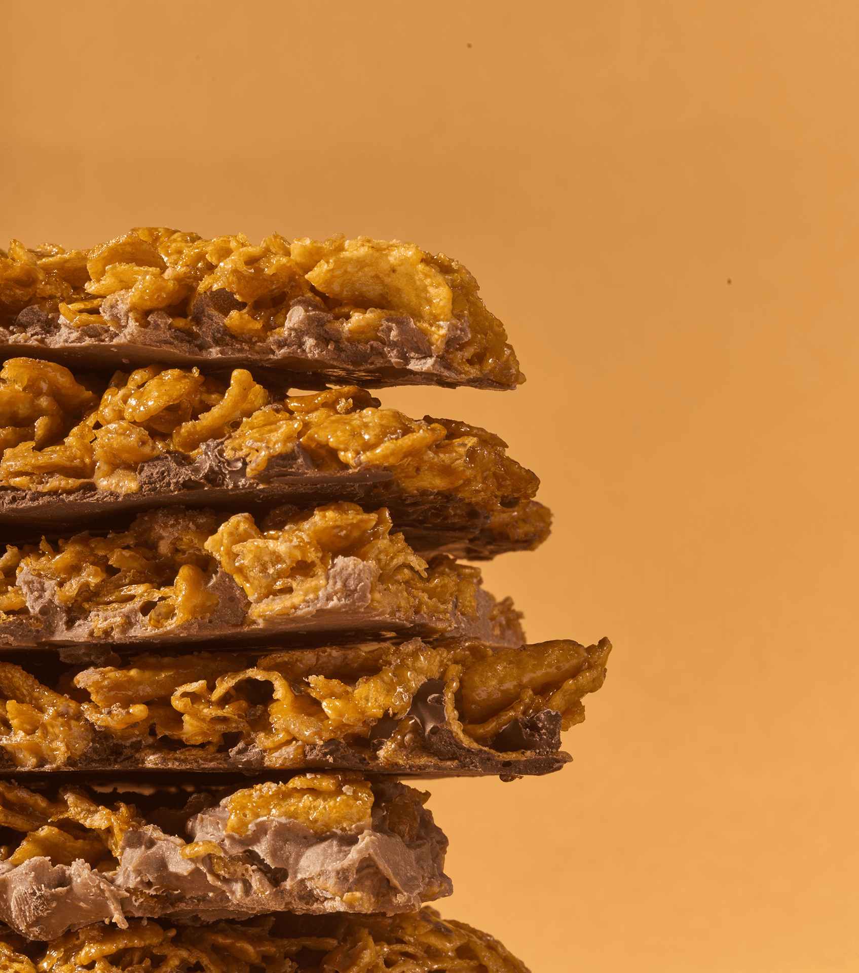 Caramelized Cornflakes with Milk Chocolate